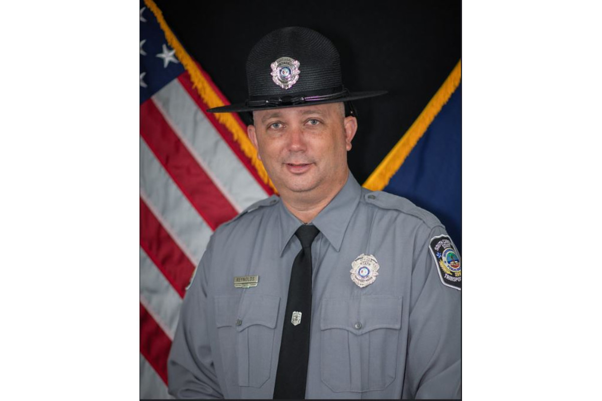 Officer First Class Mark Reynolds of the South Carolina State Transport Police died Wednesday after a medical emergency in training.