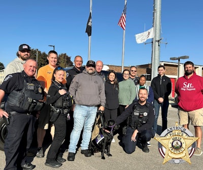Antioch (Illinois) Police welcome their new comfort dog, Flo. A three-year-old Labrador retriever was acquired through a donation from the Antioch Lion’s Club.
