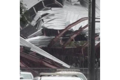 A tornado that was spawned by Hurrican Milton Wednesday destroyed a St. Lucie County Sheriff's Office storage building.