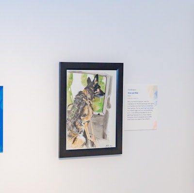 Commander Chad Bingham’s “One Last Ride” piece is a K9-focused art piece in the 'Officers as Artists: The Creative Expression of Those Who Serve' exhibit at the National Law Enforcement Museum.