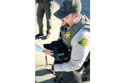 Madera County (California) Sheriff's Office K-9 Obie was shot Wednesday. He is expected to fully recover.