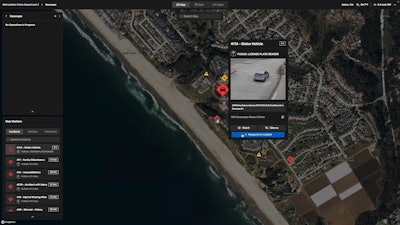 Skydio's DFR Command allows DFR teams to access images from license plate recognition systems.