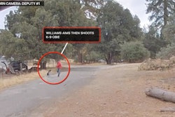 Body camera video from Madera County Sheriff's deputy's body camera. Officials say it shows the suspect shooting K-9 Obie.