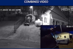 Muskogee, Oklahoma, officers return fire at a domestic violence suspect during a Dec. 11 incident. The suspect was wounded in the face. One officer suffered an injury to his leg and was treated and released at a local hospital.