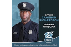 Detroit Police Officer Cameron Richardson was killed in a vehicle crash shortly after midnight Sunday while driving home from his shift. The other driver reportedly fled the scene.