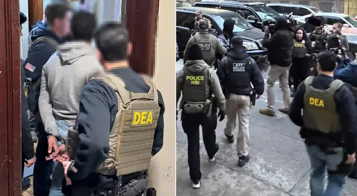 ICE and DEA immigration raids in New York City.