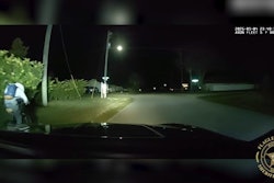 A Flagler County (Florida) Sheriff's deputy used his patrol vehicle to take down a suspect on a bike who reportedly brandished a handgun that observed by the deputy.