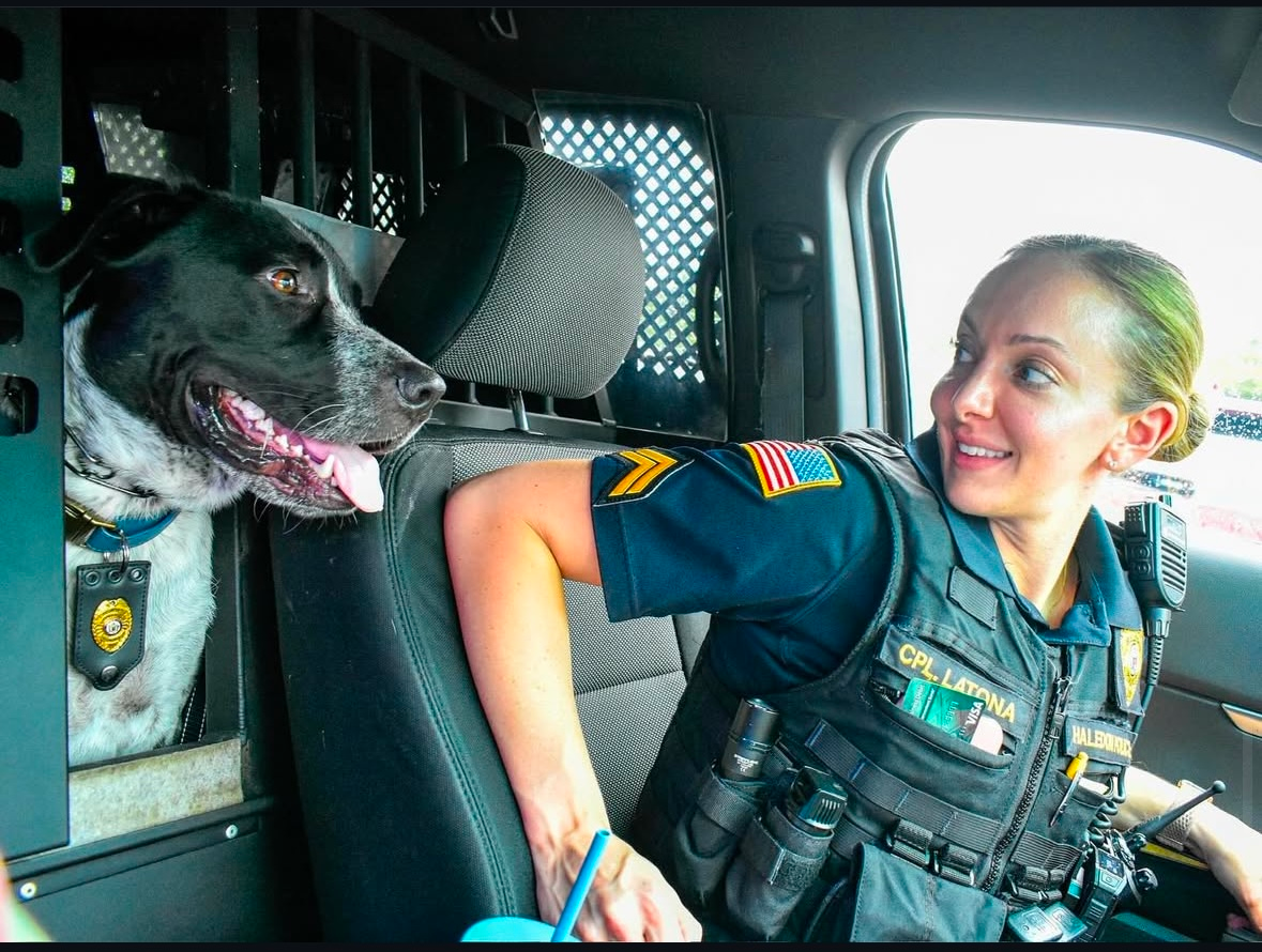 Nash and Latona spend their days brightening the lives of school children and police officers, and aiding crime victims.