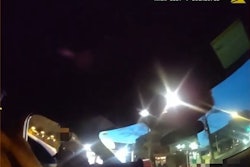 Video from the DC Metropolitan Police Department shows a man trying to stab a DC Metro officer after crashing into the officer's patrol vehicle.