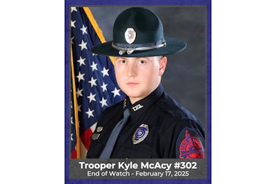 Nebraska State Patrol Trooper Kyle McAcy was killed Monday when he was struck by a snowplow at a crash scene.