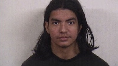 Seth “Andrea” Gregori, 21, was arrested on a terroristic threats warrant by the Corpus Christi Police Department.