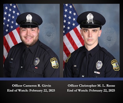 Virginia Beach Police Officers Cameron Girvin, 25, and Christopher Reese, 30, were both pronounced dead early Saturday after being shot multiple times during a traffic stop.