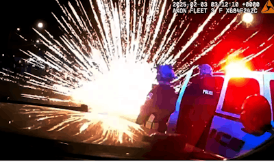 Police video shows when fireworks exploded near officers during a protest in Glendale, Arizona. A teen is now indicted as an adult on 22 counts for attacking officers with fireworks.