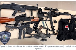 Replica firearms taken from the home of a 17-year-old suspect in Sanford, Florida. The teen has been charged with making threats against a local school.