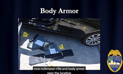 The Jacksonville Sheriff's Office says Brandon White was wearing this body armor March 12 when he was killed in a gunfight with an officer.