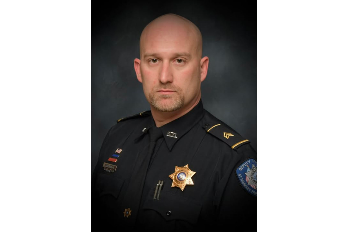Sgt. Grant Candies of the St. Tammany Parish Sheriff's Office was killed early Sunday morning while trying to stop a fleeing vehicle.