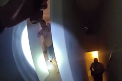 Still image from body camera video show a Hillsborough County Sheriff's deputy confronting an armed man before an officer-involved shooting in Riverview, Florida.