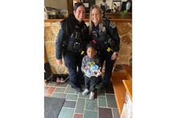 A day after taking the 911 hangup call Officer Rachel Gardinier and Officer Francesca Ostergaard came back to the little boy's home with ice cream.