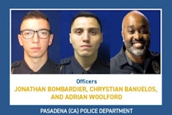 Pasadena, California Police officers Jonathan Bombardier, Chrystian Banuelos, and Adrian Woolford evacuated residents during the Eaton Fire.