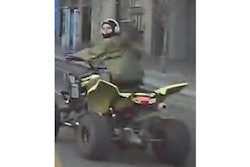 The Kansas City Police Department release this photo of an ATV driver who allegedly struck and injured an officer Saturday night.