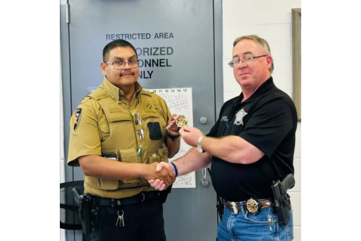 Jessie Perez was sworn in as a Dawson County Sheriff's Deputy in August 2024.