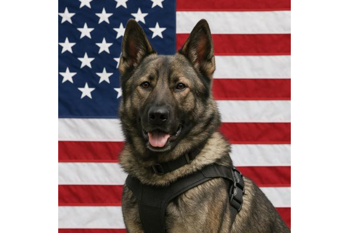 Roanoke Police K-9 Knox was struck by a police vehicle when he was released to apprehend the suspect.