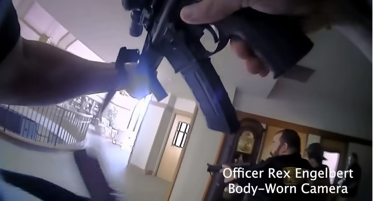 Body camera video from a Metro Nashville Police officer shows officers engaging and fatally shooting Audrey Hale in 2023. Hale had just killed six people, including 9-year-olds, in an attack on a private school.