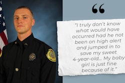 Officer Preston Marsh, of the Duluth Police Department, noticed a 4-year-old struggling in a pool while he was off duty and acted quickly to rescue the child.