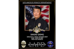 Sergeant Shiou Deng served with the LAPD for 26 years until he was killed Monday.