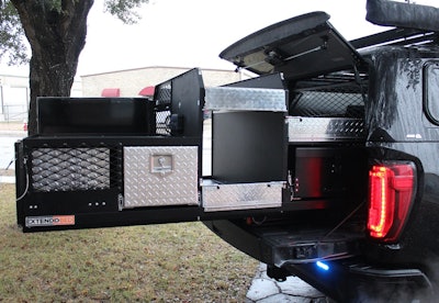 Slide outs provide officers with ample space to bring what’s needed to a scene.