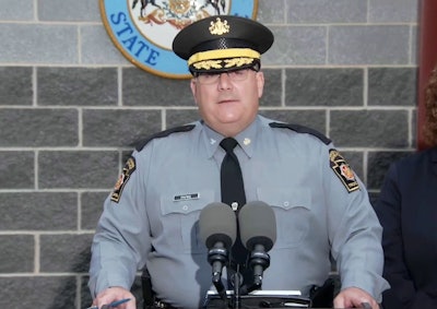 Col. Christopher Paris, commissioner of Pennsylvania State Police, provides details of how the two troopers were shot.