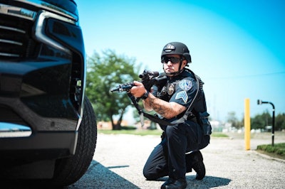 When using a vehicle for cover, allow space between yourself and the cover to maintain your mobility.
