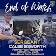 Sgt. Caleb Eisworth of the Baton Rouge Police Department died Sunday from injuries he suffered in June.