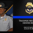 South Carolina Highway Patrol Trooper First Class Dennis D. Ricks was struck by a vehicle Sunday and severely injured. He died Wednesday night.