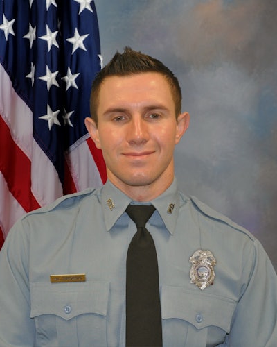 Officer Hunter Simoncic of the Kansas City (Kansas) Police Department was killed deploying spike strips.